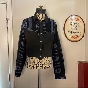 Western Cropped Button Down